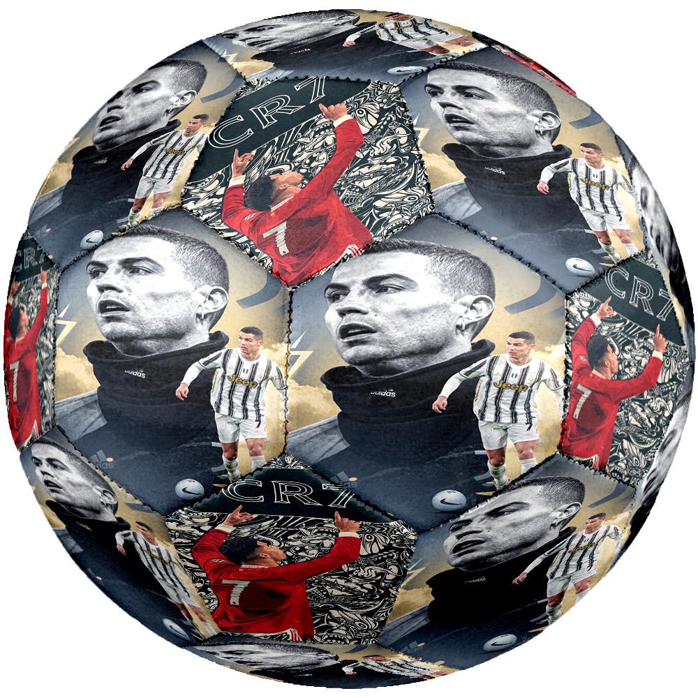 Ronaldo's Cristiano Ronaldo's Journey Size 5 Soccer Football Machine Sewn Indoor/Outdoor Universal Football Perfect Gift for Sports Enthusiasts
