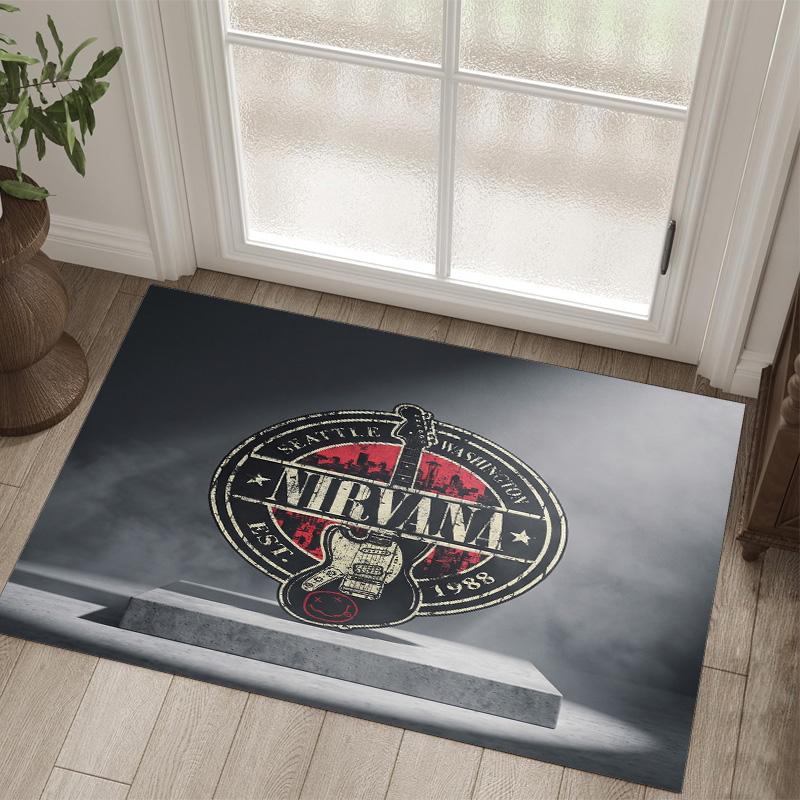 Nirvana Design Crystal Velvet Carpet Cozy Non?Slip Printed Rug For Bedroom Living Room Entrance