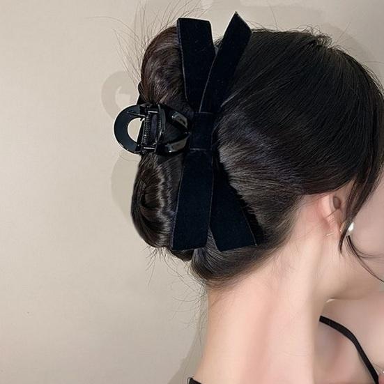 Satin-Haarschleifen Set (5 Stück) – Große Schleifen Mit Krallenclip Für Dickes & Dünnes Haar (rutschfest)