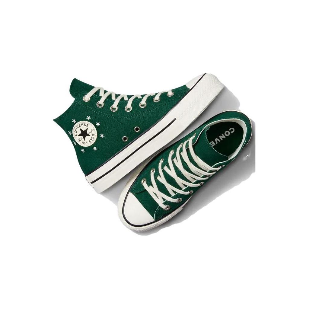 Converse Chuck Taylor All Star EVA Lift Durable Breathable High Top Canvas Shoes Kids Sneakers Green A09773C