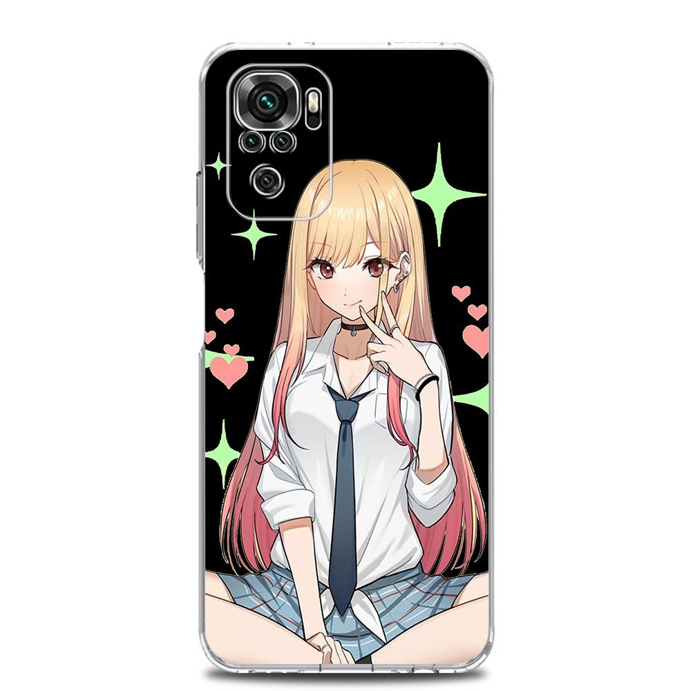 Japan My Dress Up Darling Anime Phone Case For Xiaomi Redmi Note 12 11 9S 9 8 10 Pro Plus 7 8T 9C 9A 8A K40 Gaming Clear Cover