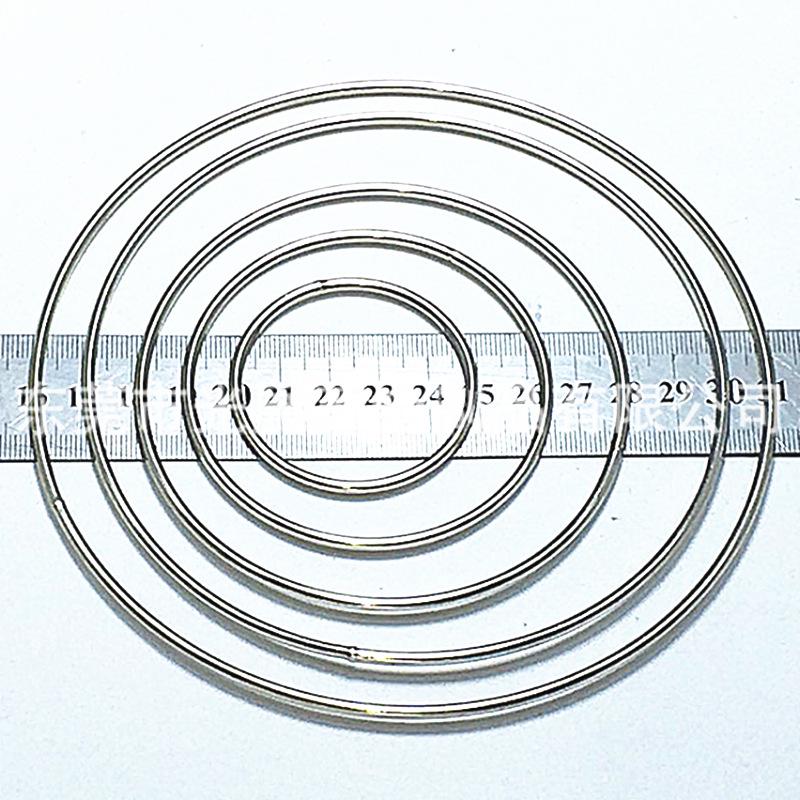 

Iron Ring Dream Catcher Ornament - Multiple Sizes, Wire-Cut for Jewelry & Accessories 2.8mm Wire * 38mm Diameter
