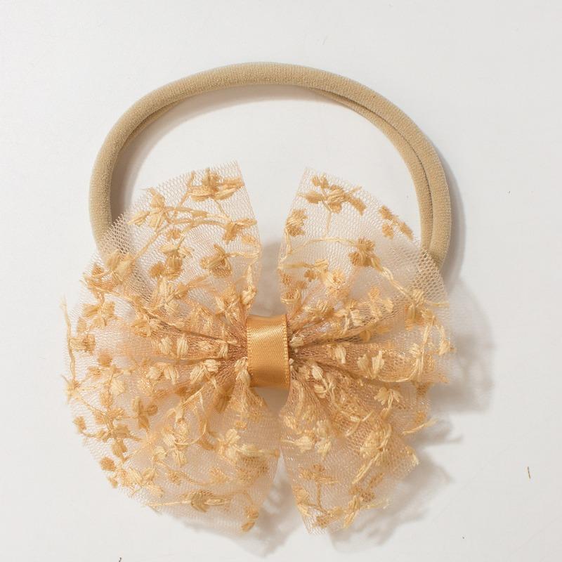 Children's bow headband, new baby elastic elastic headband, thin soft baby hair accessories