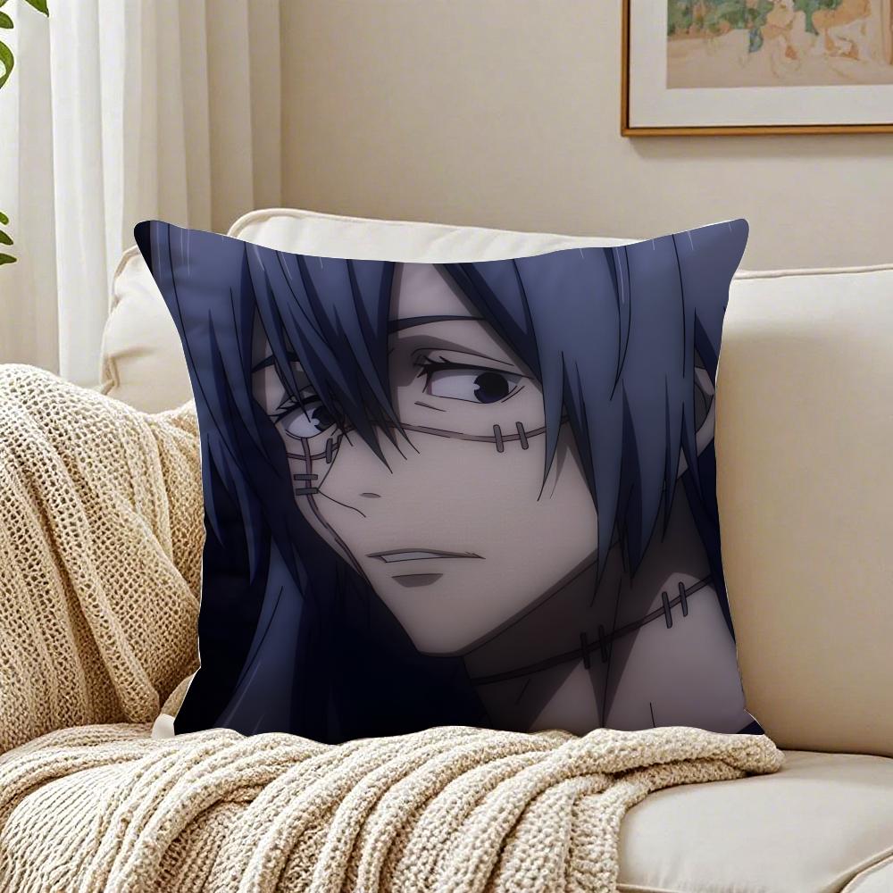 anime intense JJujutsu KKaisen Cushion Cover Pillowcase Antidustmite living Room Sofa Decor Cushion Room