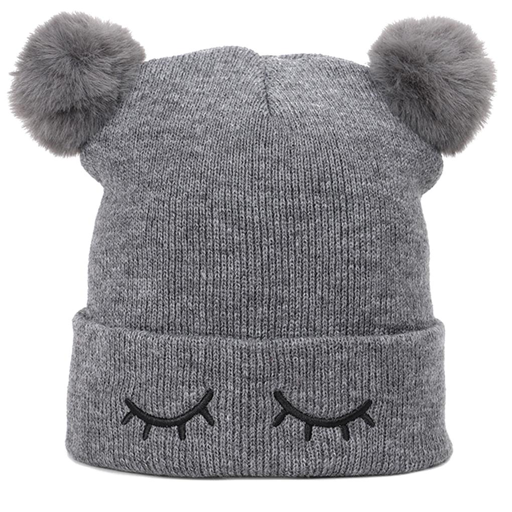 Gorro Liso para Bebé Lindo Gorro de Punto con Orejeras para Niños Gorros de Ganchillo para Niños Gorro de Invierno para Niños