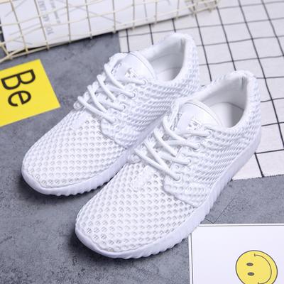 2024 Hottest Sell Summer Outdoor Women Sneakers Casual White Women Shoes Breathable Ultralight Cutout Solid Kintting Zapatos Mujer