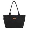 Solid Color Tote Bag Women's Large Capacity Shoulder Bag Student Classes Book Bag