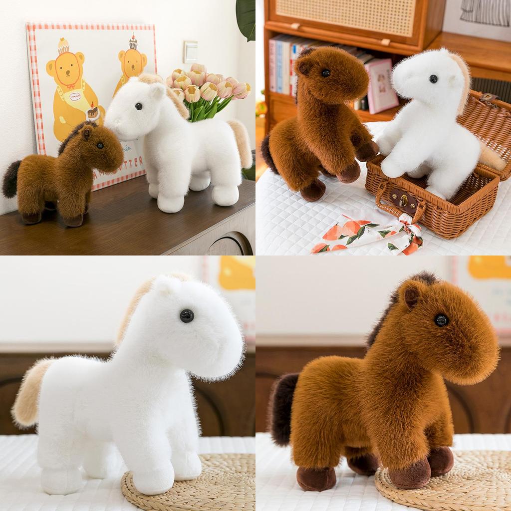 Traditionelles Plüschtier zum Jahr des Pferdes mit PP-Baumwollfüllung für Geschenk und Sammlung