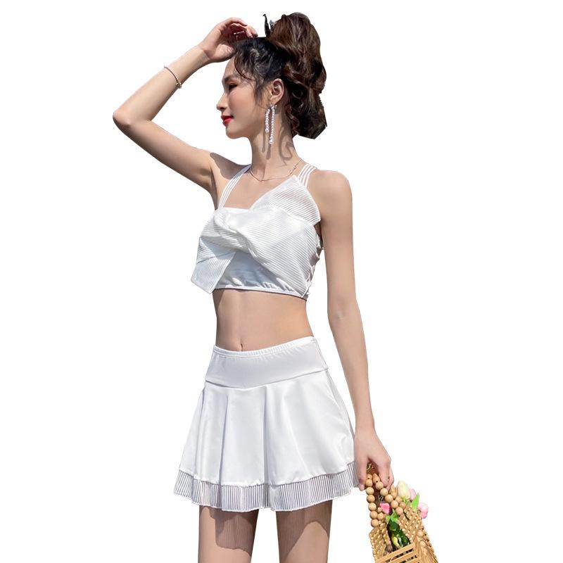 2024 Split Skirt Bikini: Conservative, Slimming, High-End Swimsuit for Women