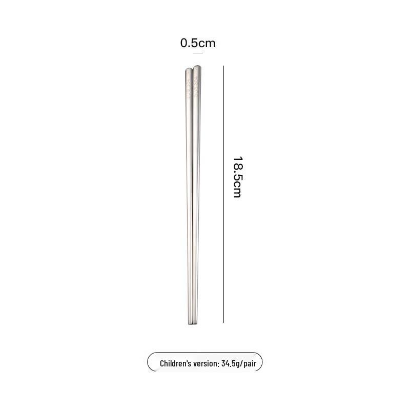 

Qianxing 304 Stainless Steel Korean Flat Chopsticks