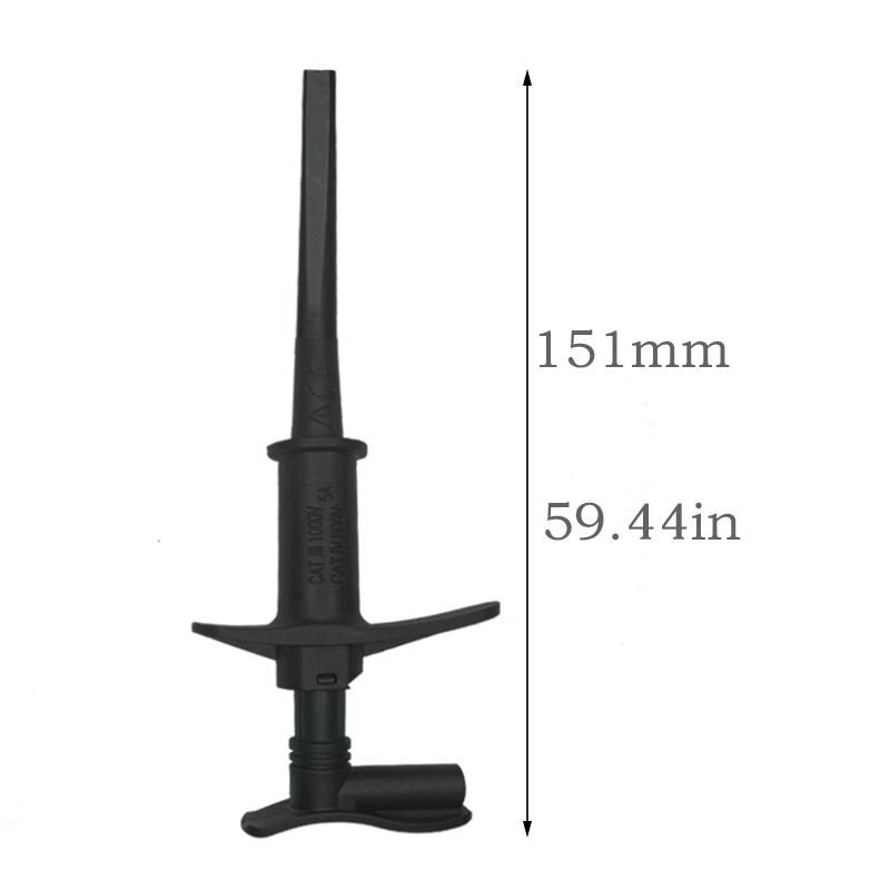 Multimeter Test Leads Alligator Clip Test Probe Hook Quick Test,Car Inspection Hook Professional Insulated 4mm Banana Socket