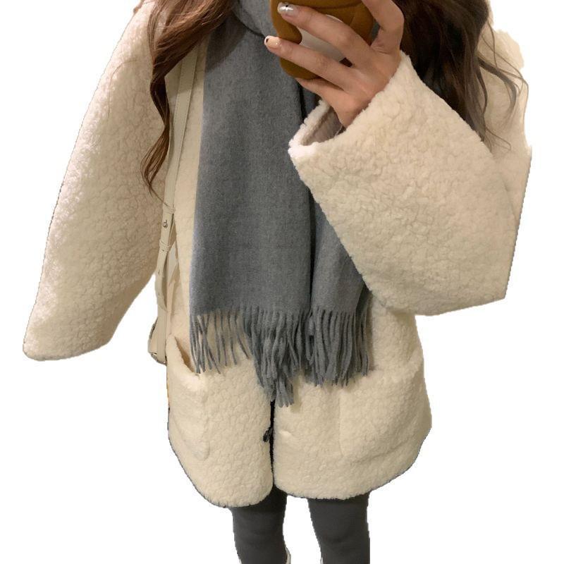 Korean Sweet Girl Wool Coat - Cozy, Versatile, and Perfect for Students in Autumn and Winter