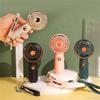 Mini Fan Cute Cartoon Portable Rechargeable USB Handheld Fan Outdoor Family Easy To Carry High Value Mini Fan