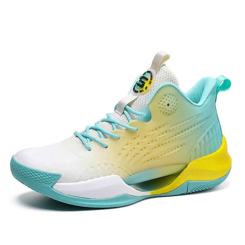 

Азотные противоскользящие баскетбольные кроссовки для мальчиков, детей и молодых профессионалов, практичные, легкие, дышащие спортивные кроссовки для женщин, светящиеся 45