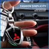 For Mitsubishi Lancer 7 8 I200 Pajero Montero Sport Outlander ASX Mirage Eclipse Car Key Chain Keyring Pendant Metal Keychain Holder Accessories