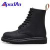High Top Crazy Horse Black Martin Boots Women's Classic Retro Short Boots Men's and Women's Boots Round Head Trend