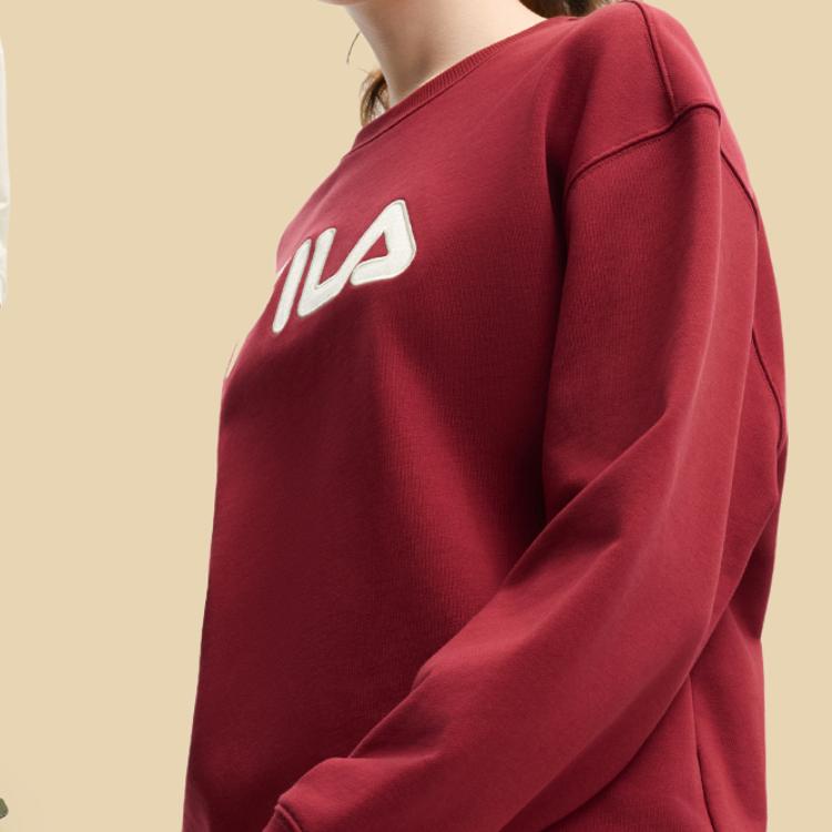 Fila Original Multicolor Pullover Fleece Fashion Classic Versatile Soft Comfortable Warm Loose Sweatshirt Unisex Sweatshirt F51U549202F-RD