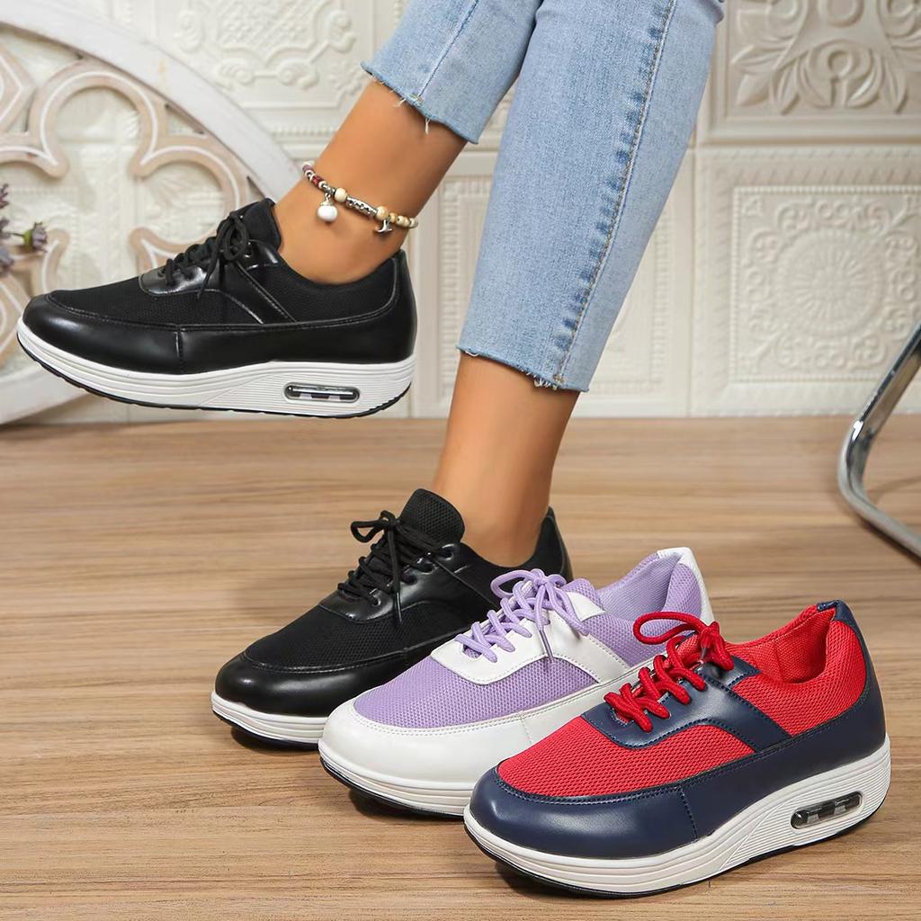 Fashion Women Sneakers Casual Breathable Mesh Running Shoes for Women Summer Fashion Sports Air Cushion Trainers Tennis Sneakers Women