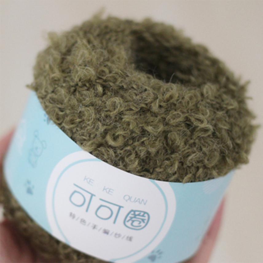 Wool Yarn Soft Smooth for Hand Knitting Circle Thread Crocheted Doll Hair DIY Plush Doll Needlework Knitting DIY Knitted Tool