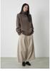 Women's High Neck Merino Wool Sweater - 2025 Autumn/Winter Korean Style Knit
