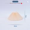 Simple Anti-glare Fabric Lampshade for B&B Hotel Bedside, Fan-shaped Umbrella Design.