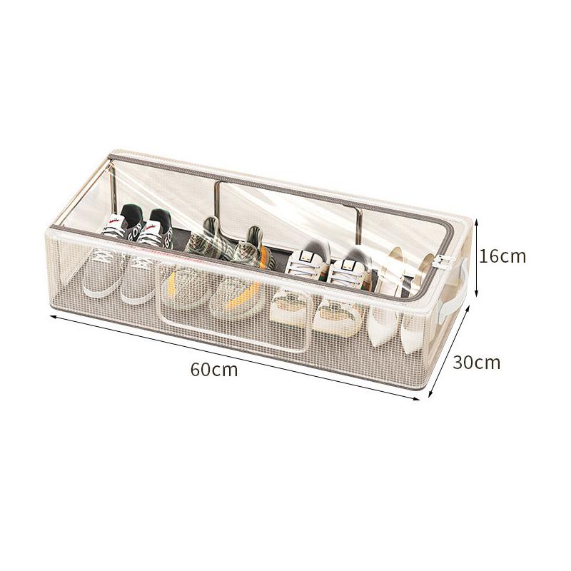 PVC Shoes Storage Bag Dustproof Waterproof Transparent Clothes Storage Box Under The Bed Large Capacity Shoes Storage Rack