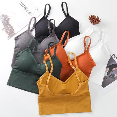 Reggiseno sportivo yoga Gilet da donna Fitness imbottito sexy Reggiseno da palestra da corsa senza fili Reggiseno sportivo antiurto per il sonno traspirante