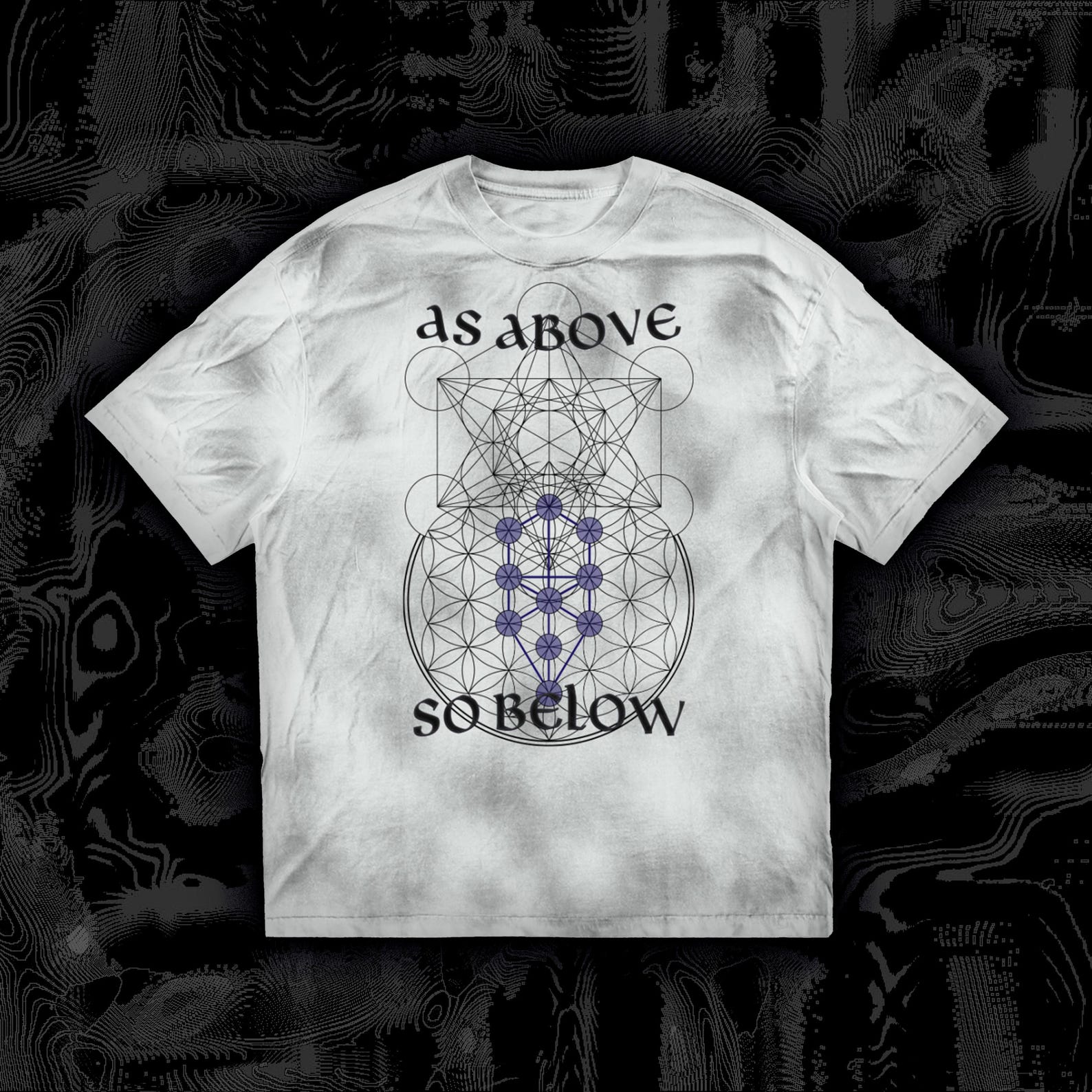 Oversized Mystic Alchemy Cotton Tee - Unisex L