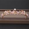 DIEZI Elegant Luxury Girls Crystal Bridal Tiara Crown Birthday Party New Fashion Bride Queen Headbands Hair Jewelry Accessories