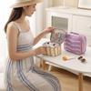 Striped Striped Makeup Bag Waterproof Wash Bag Portable Travel Cosmetic Pouch Bathroom