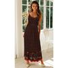 2026 Summer Bohemian V-Neck Floral Spaghetti Strap Maxi Dress for Women
