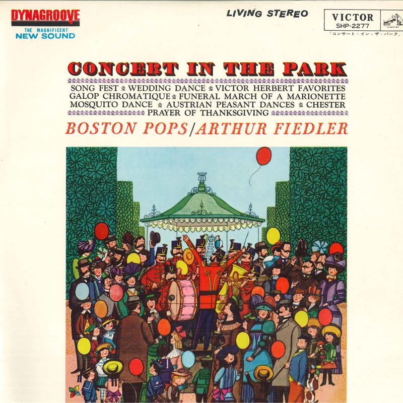 

LP Record BOSTON POPS, ARTHUR FIEDLER - Concert In The Park SHP2277 VICTOR Japan Obi Classical Used