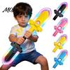 Neon Spinner Geschenke für Jungen 4-in-1 Drehender Fidget Lichtschwert Spielzeug, LED Buntes Aufleuchtendes Drehbarer Griff mit Lustigen Schreibtischspielzeugen Angst Bewegungsensor