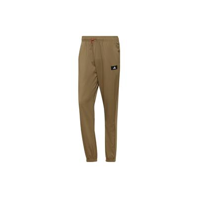 Solid Color Logo Joggers With Side Pockets Men Bottoms Green H61146