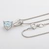 Women Pendant S Tone 7 *7Mm Natural Topaz Stone Pendant Jewelry Ladies Amethyst Pendant Necklace PendantFashion Pendant