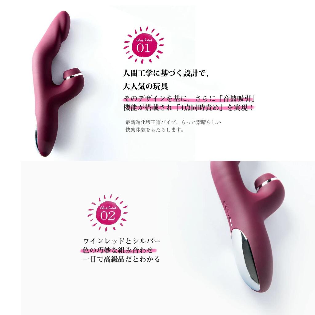 Suction Vibrating Rotor Suction Pulse Vibration Electric Popular Massager Toy Vibrator, [Sonic + + 42°C Heating] Women's Massager, Powerful,