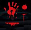 Hot Selling Bloodstain Car Fuel Tank Sticker: Creative, Waterproof, Sun-Protected Cover for Electric Vehicles & Cars