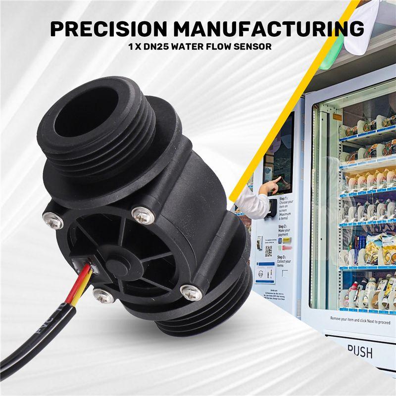 A20F-DN25 FS400A G1 Zoll Wasser Durchfluss Sensor Hallen Durchflussmesser Zähler 2-60L/Min 1.75Mpa