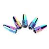 5pcs Bicycle Wheel Valve Dust Cover Replacement MTB Bike Wheel Valve Protector Rainbow Color Aluminum Alloy Bicycle Accessories