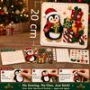 Diy Christmas Magic Felt Sticker Art Kit Reusable Christmas Craft Kit With Hook And Loop Felt Pieces Holiday Felt Board Art Fo