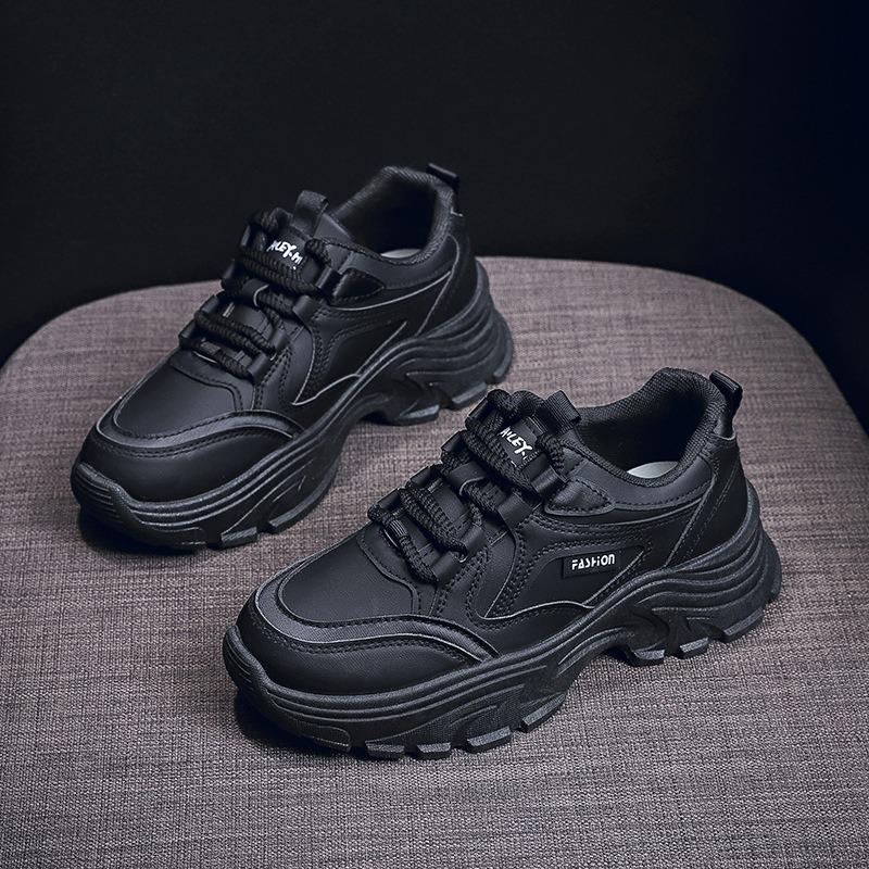 New Dad Shoes Versatile Thick-soled Single Shoes for Students and Sports Casual Shoes