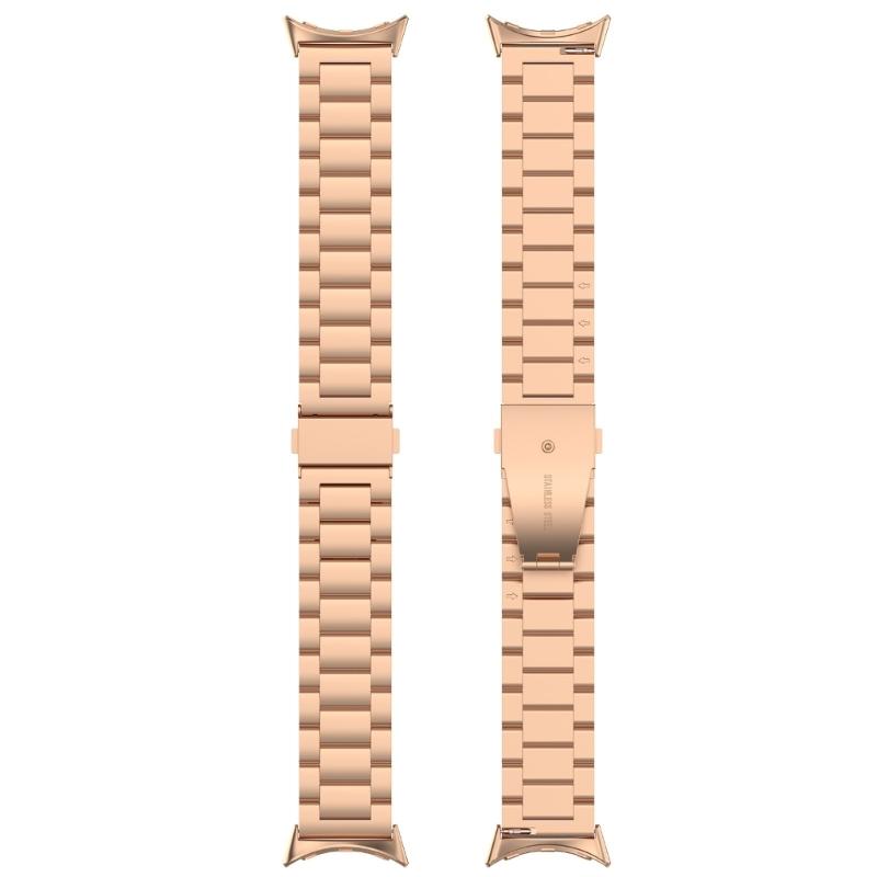 Premium Adjustable Metal Replacement Band Suitable For Watch 4 3 41mm 45mm Three Bead Design Scratch Resistant Accessory
