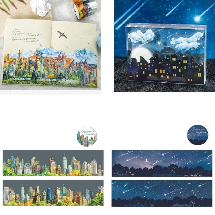 Travelling Theme Beauty Tape Masking Tape Lovely Decorative Tape Hand Account Tape for Journaling Scrapbooking
