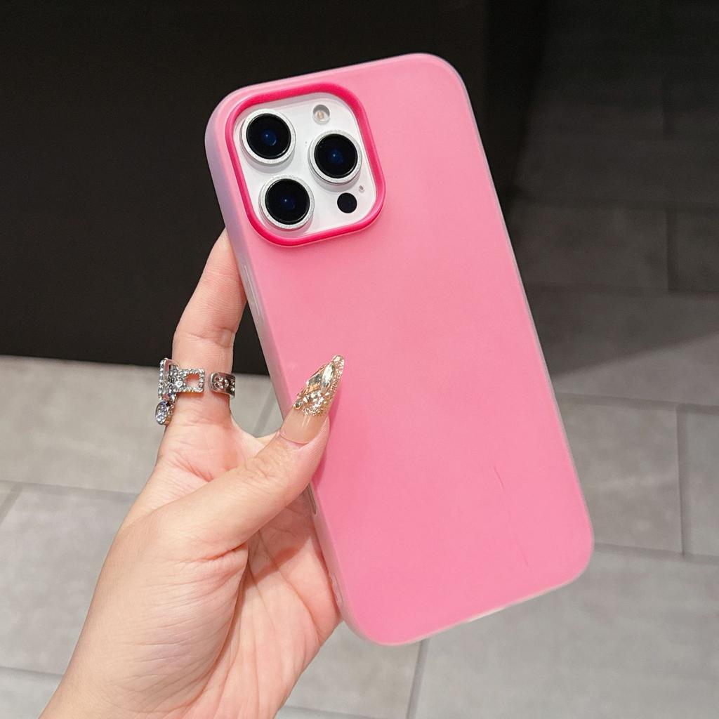 Applicable To 16promax Dopamine Two In One 15pro Mobile Phone Case Macaron 12 Jelly 14 Anti Fall Protection Case