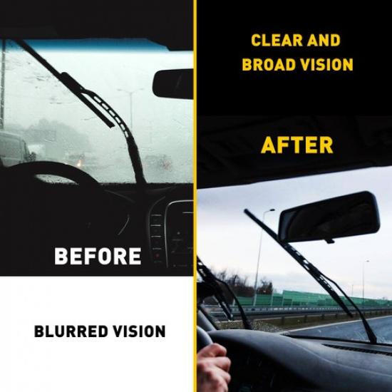 4PCS 28" 6Mm Car Bus Rubber Universal Frameless Windshield Blade Wiper Refill