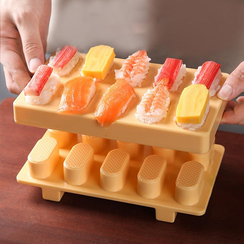 Sushi Press Mold Rectangular Musubi Maker Press 10 In 1 Mini Japanese Onigiri Sushi Nigiri Rice Ball Mold Diy Sushi Maker Kit