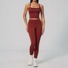 Naked suit Cross beautiful back quick drying sports suit Outdoor casual running fitness suit
