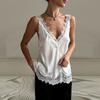 European and American spring and summer new lace lace sleeveless T-shirt fashionable sexy temperament top women