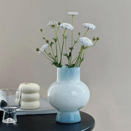 

Fenton Mid-Century Cold Grey Glass Vase - Luxury Decor for Flower Arrangements