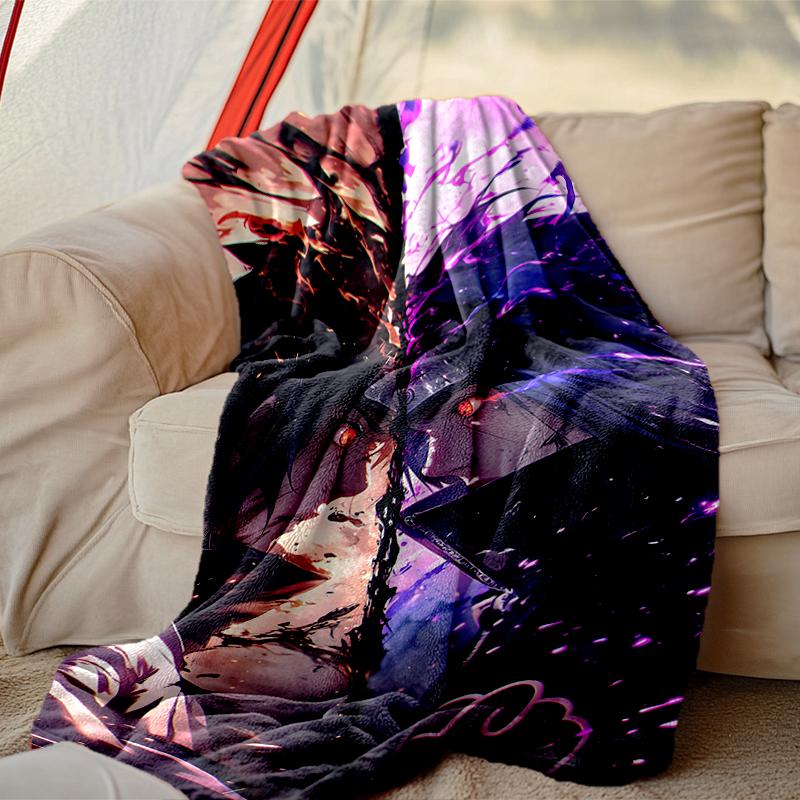 1pc Easy-Care Naruto Blanket, Perfect for Couch, Bed, Home, Travel & More, Warm & Durable Printed Blanket